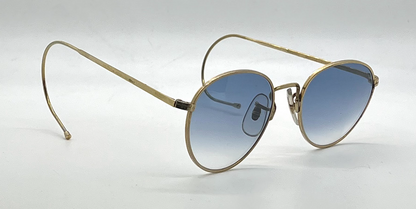 Looking Glass 7007 Round Vintage Sunglasses Custom Blue Gradient Lens -Unworn