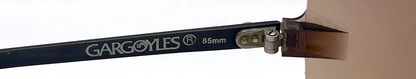 Gargoyles 85's Black/Gold Vintage Shield Sunglasses-Unworn-Made in USA