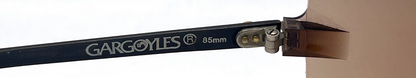 Gargoyles 85's Black/Gold Vintage Shield Sunglasses-Unworn-Made in USA