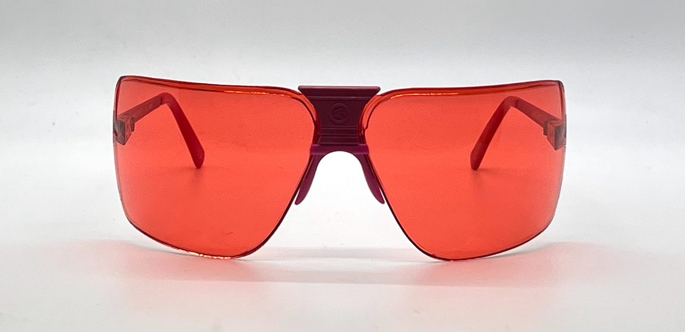 Gargoyles 1st Generation 85mm-Red Lenses-Vintage Shield Sunglasses-Unworn-USA