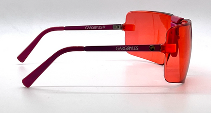 Gargoyles 1st Generation 85mm-Red Lenses-Vintage Shield Sunglasses-Unworn-USA