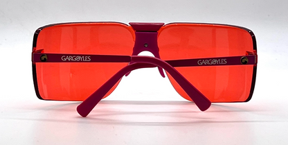 Gargoyles 1st Generation 85mm-Red Lenses-Vintage Shield Sunglasses-Unworn-USA