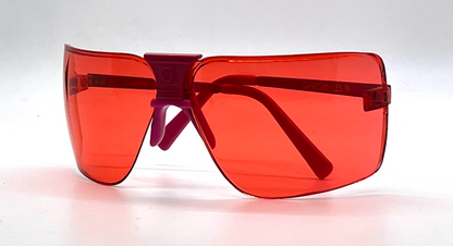 Gargoyles 1st Generation 85mm-Red Lenses-Vintage Shield Sunglasses-Unworn-USA