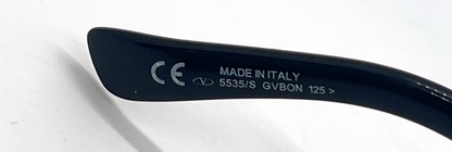 Valentino 5535/S Black Vintage Shield Sunglasses-Unworn-Made in Italy
