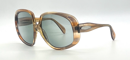 Safilo Andorra Oversized Vintage Sunglasses Amber Tortoise-Unworn Italy