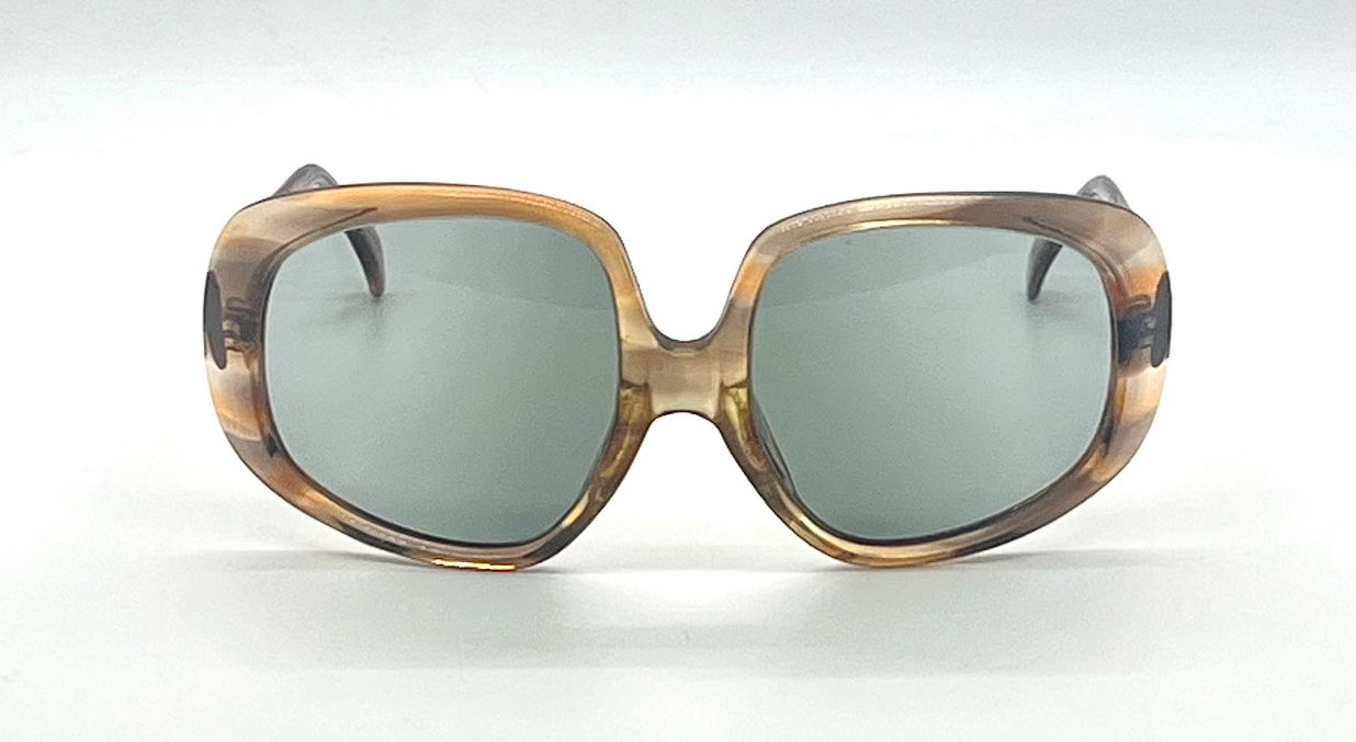 Safilo Andorra Oversized Vintage Sunglasses Amber Tortoise-Unworn Italy
