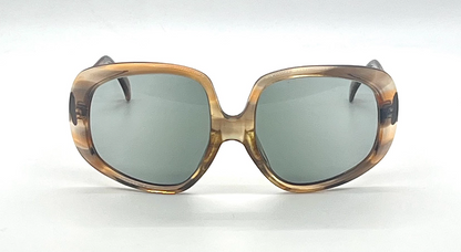 Safilo Andorra Oversized Vintage Sunglasses Amber Tortoise-Unworn Italy