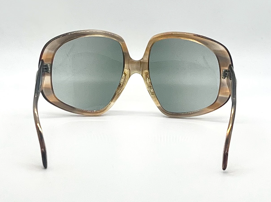 Safilo Andorra Oversized Vintage Sunglasses Amber Tortoise-Unworn Italy