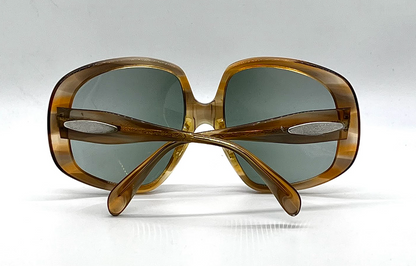 Safilo Andorra Oversized Vintage Sunglasses Amber Tortoise-Unworn Italy