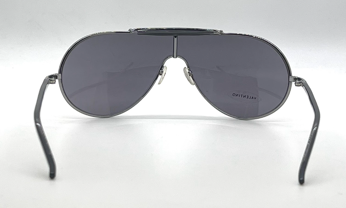 Valentino 5401/S Silver Shield Vintage Sunglasses Crystal Detail-UNWORN-Italy