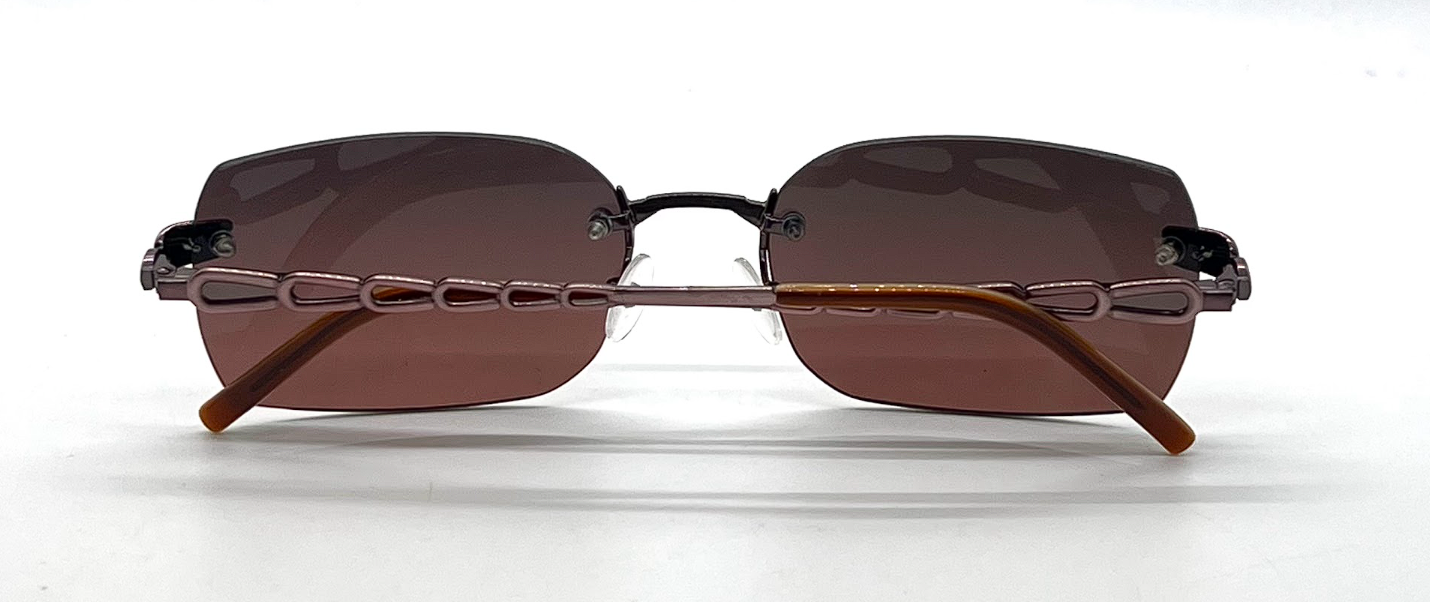 Basile BA2105 Rimless Rectangular Sunglasses Col. 40 Pink Gradient-UNWORN-Italy