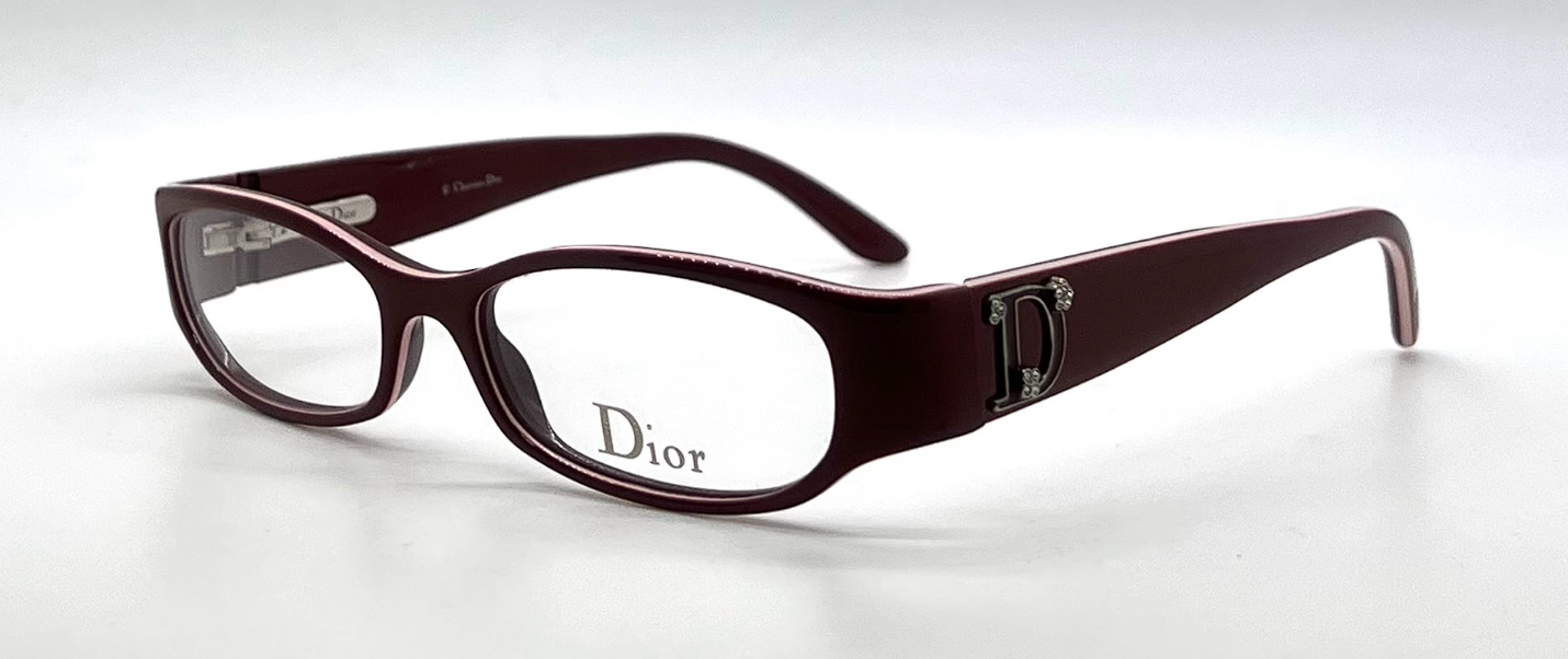 Christian Dior CD 3113 Swarovski Temple Vintage Eyeglasses-Unworn-Italy