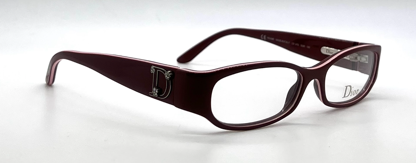 Christian Dior CD 3113 Swarovski Temple Vintage Eyeglasses-Unworn-Italy