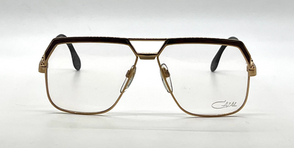 Cazal Mod 719 Col. 97/02 Gold Brown Aviator Vintage Eyeglasses-Unworn-Germany