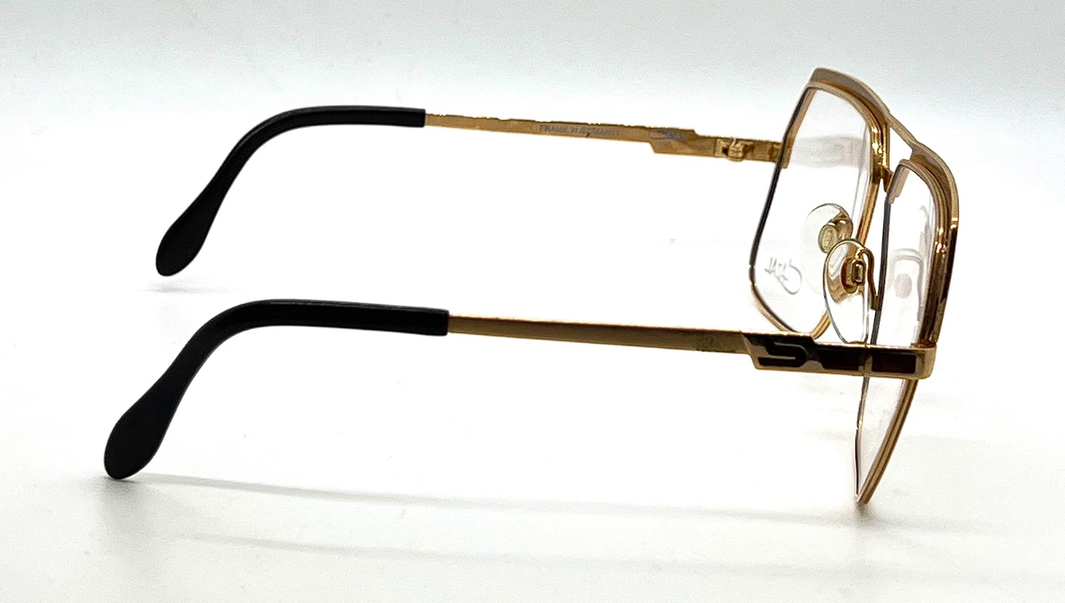 Cazal Mod 719 Col. 97/02 Gold Brown Aviator Vintage Eyeglasses-Unworn-Germany