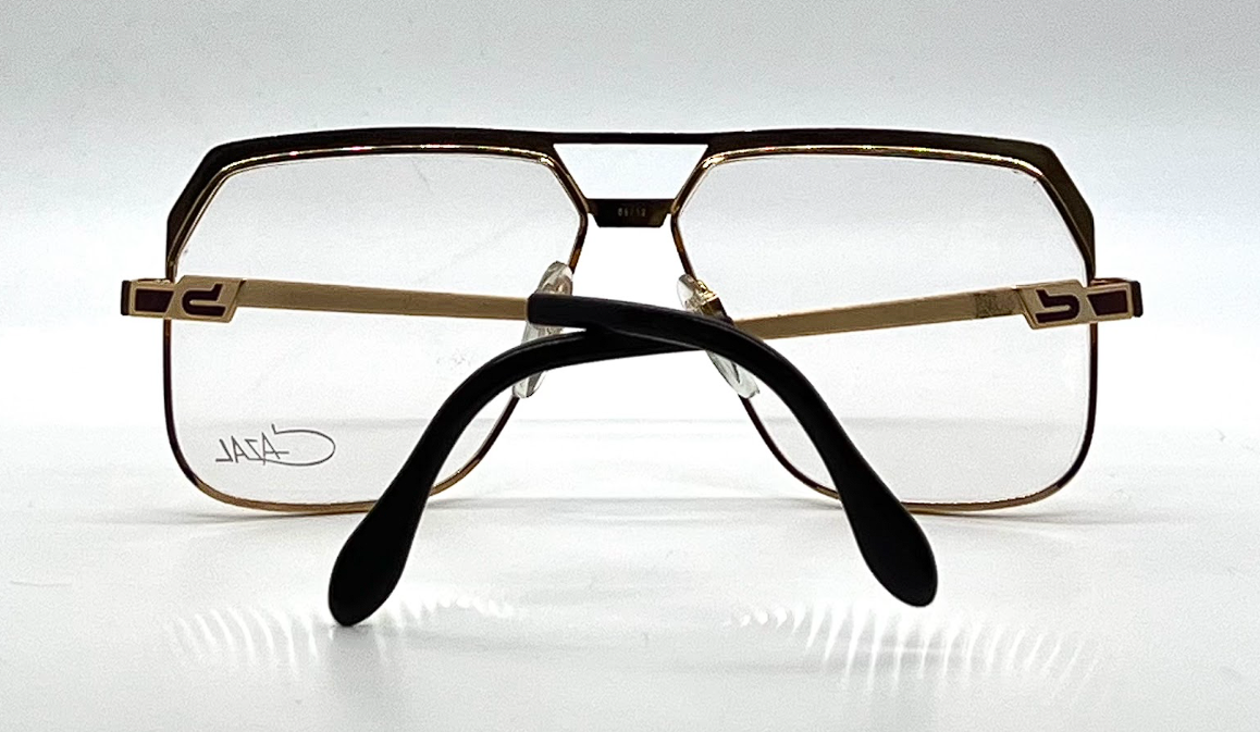 Cazal Mod 719 Col. 97/02 Gold Brown Aviator Vintage Eyeglasses-Unworn-Germany