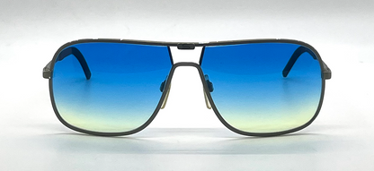 Silhouette M 8500 Blue Gradient Aviator Vintage Sunglasses-Austria