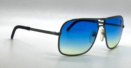 Silhouette M 8500 Blue Gradient Aviator Vintage Sunglasses-Austria