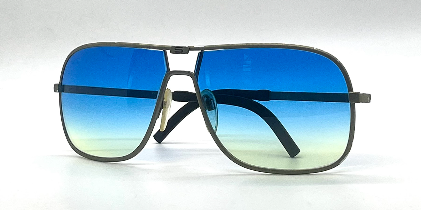 Silhouette M 8500 Blue Gradient Aviator Vintage Sunglasses-Austria