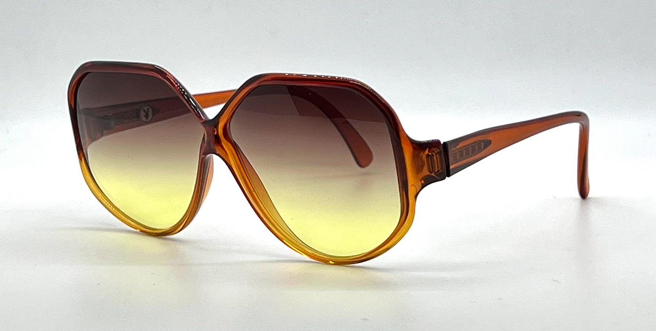 Playboy 4037-30 Vintage Sunglasses-New Custom Amber Gradient Lenses Unworn-Germany