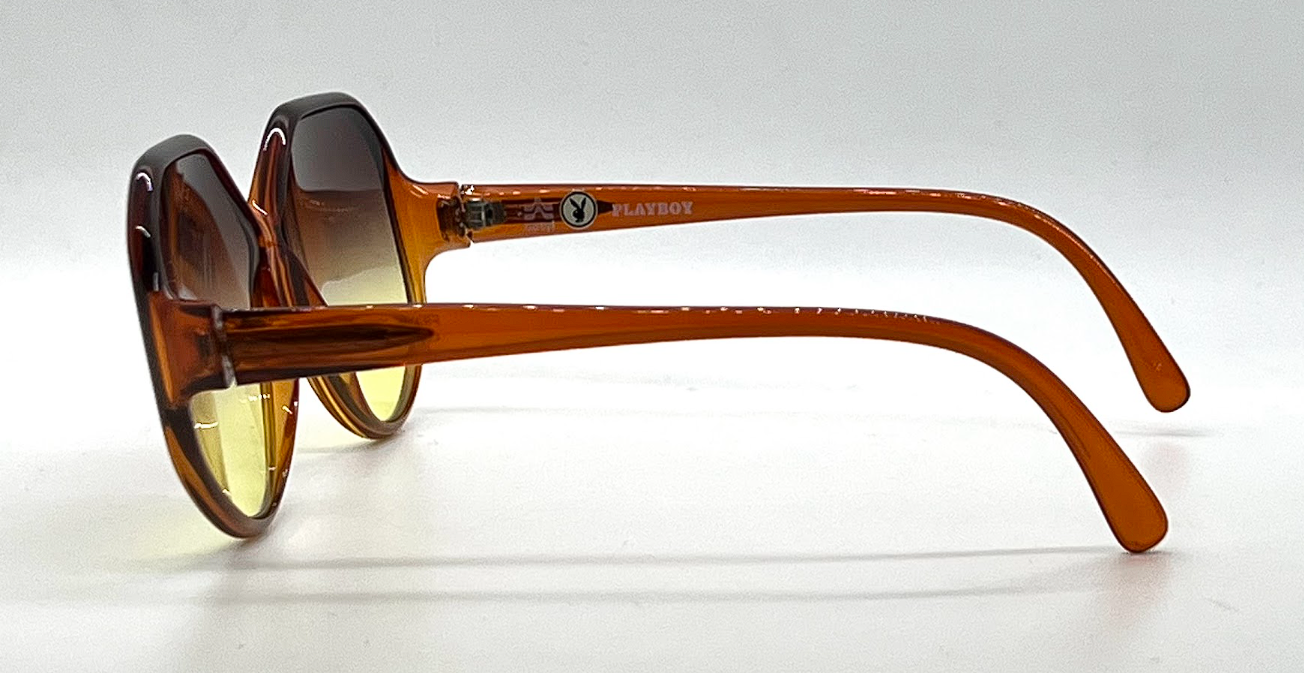 Playboy 4037-30 Vintage Sunglasses-New Custom Amber Gradient Lenses Unworn-Germany