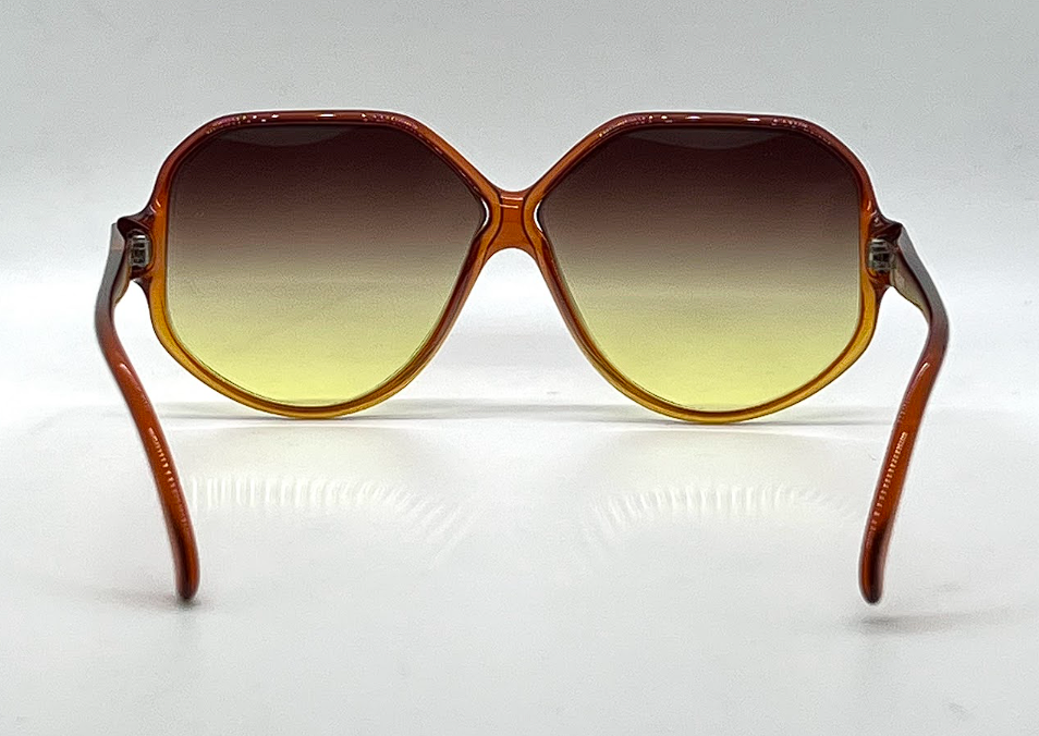 Playboy 4037-30 Vintage Sunglasses-New Custom Amber Gradient Lenses Unworn-Germany