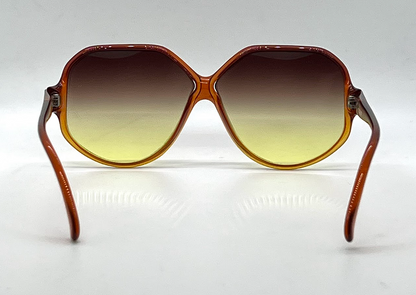 Playboy 4037-30 Vintage Sunglasses-New Custom Amber Gradient Lenses Unworn-Germany