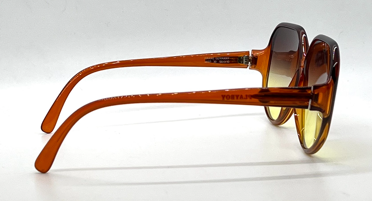 Playboy 4037-30 Vintage Sunglasses-New Custom Amber Gradient Lenses Unworn-Germany