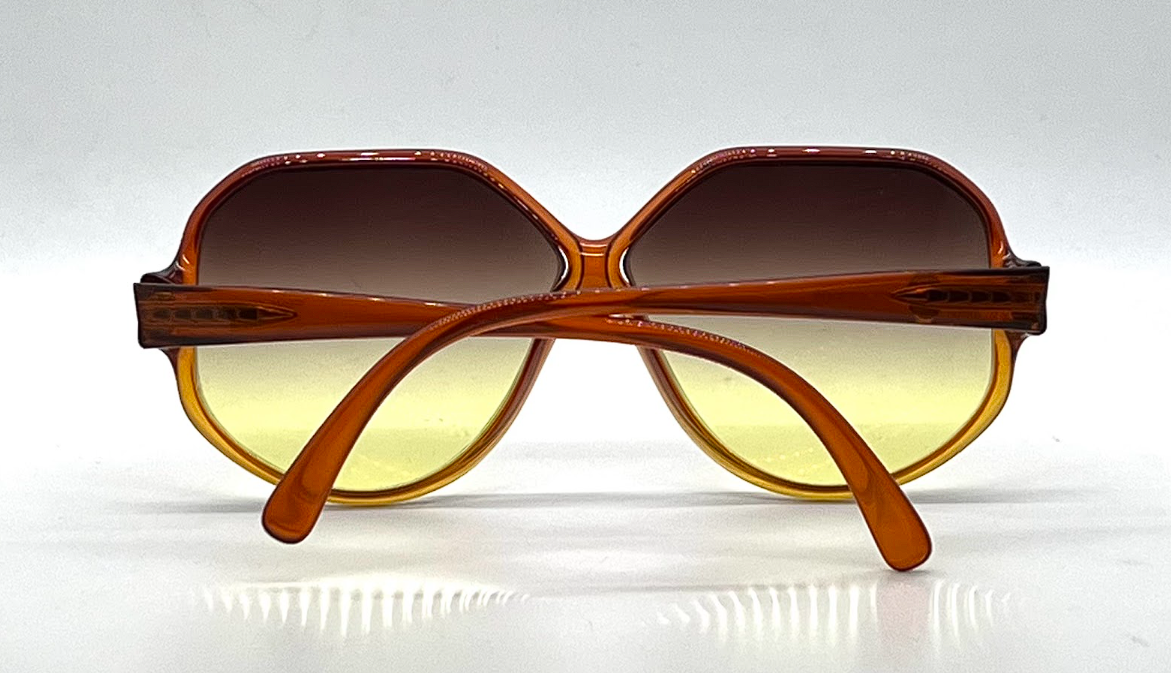 Playboy 4037-30 Vintage Sunglasses-New Custom Amber Gradient Lenses Unworn-Germany