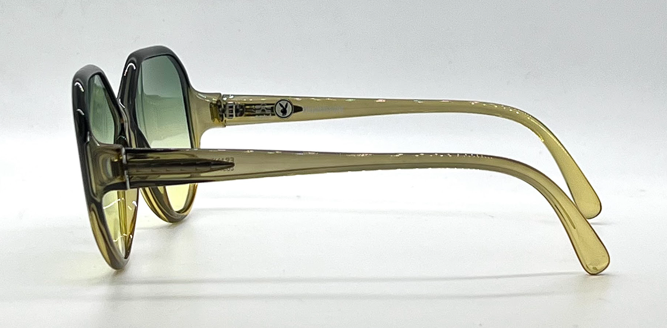 Playboy 4037-50 Vintage Sunglasses-New Green Gradient Custom Lenses-Unworn-Germany