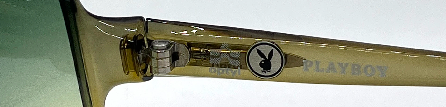 Playboy 4037-50 Vintage Sunglasses-New Green Gradient Custom Lenses-Unworn-Germany