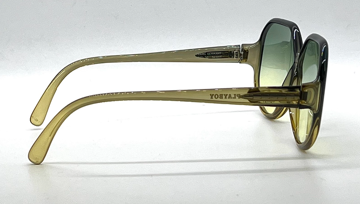 Playboy 4037-50 Vintage Sunglasses-New Green Gradient Custom Lenses-Unworn-Germany