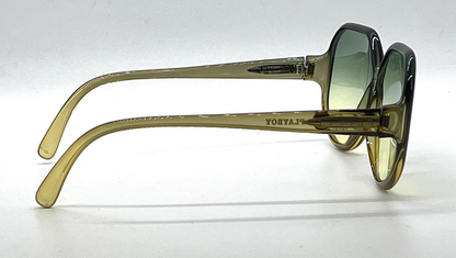 Playboy 4037-50 Vintage Sunglasses-New Green Gradient Custom Lenses-Unworn-Germany