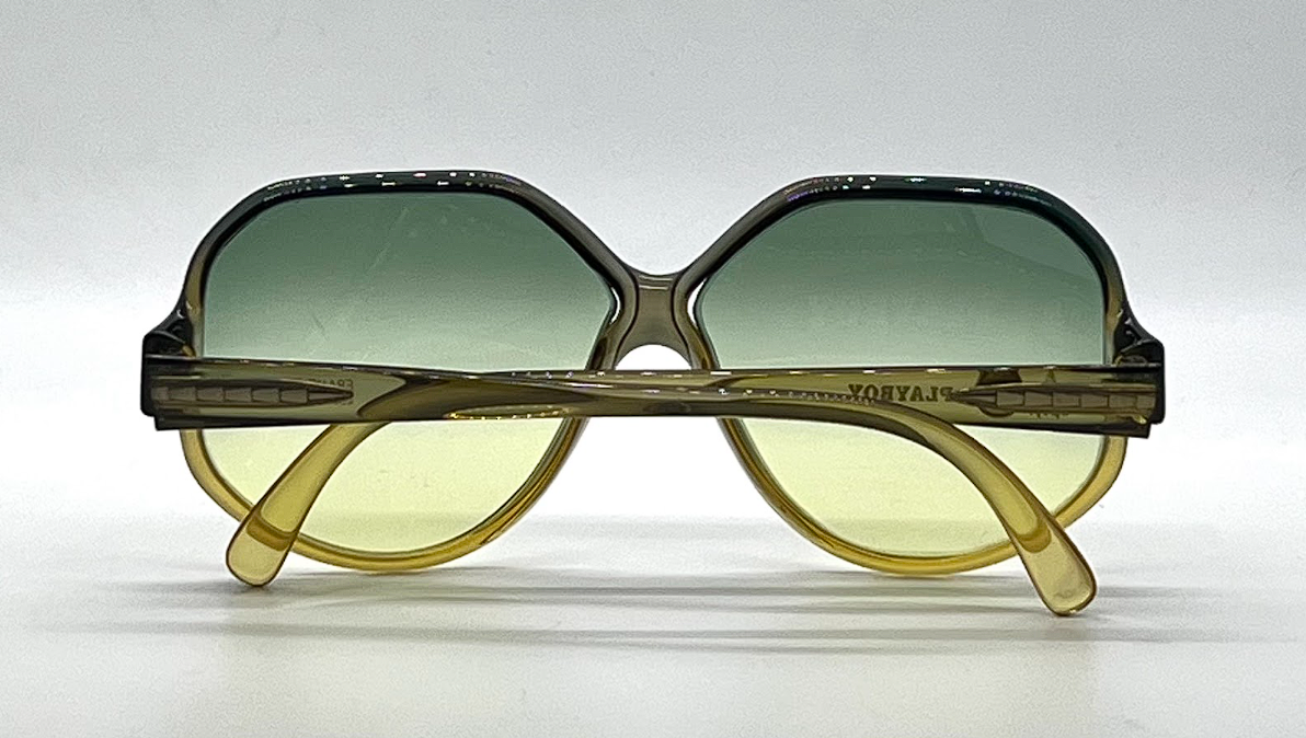 Playboy 4037-50 Vintage Sunglasses-New Green Gradient Custom Lenses-Unworn-Germany