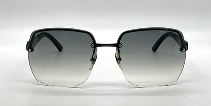 Gucci GG 2864/S 65Z44 Black Oversized Rimless Grey Gradient Sunglasses