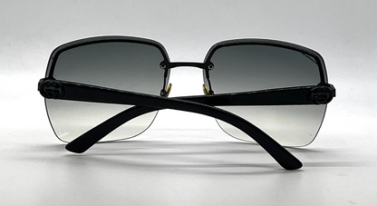 Gucci GG 2864/S 65Z44 Black Oversized Rimless Grey Gradient Sunglasses