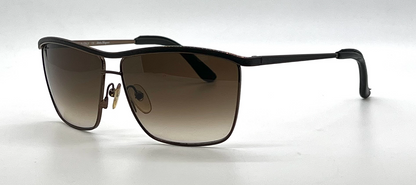 Salvatore Ferragamo SF113SL 210 Shiny Brown Aviator Sunglasses