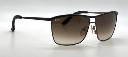 Salvatore Ferragamo SF113SL 210 Shiny Brown Aviator Sunglasses