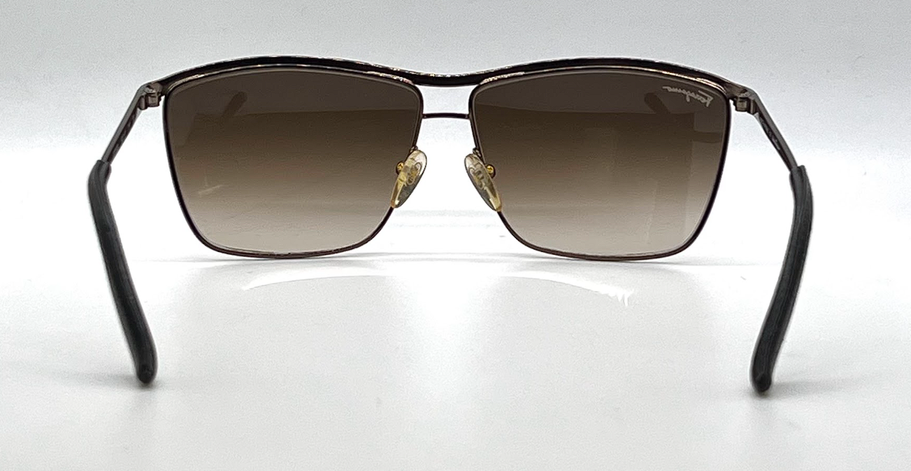 Salvatore Ferragamo SF113SL 210 Shiny Brown Aviator Sunglasses