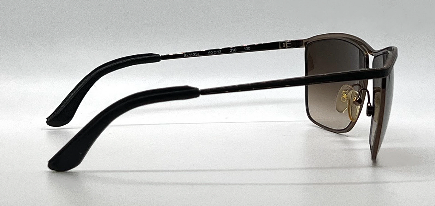 Salvatore Ferragamo SF113SL 210 Shiny Brown Aviator Sunglasses