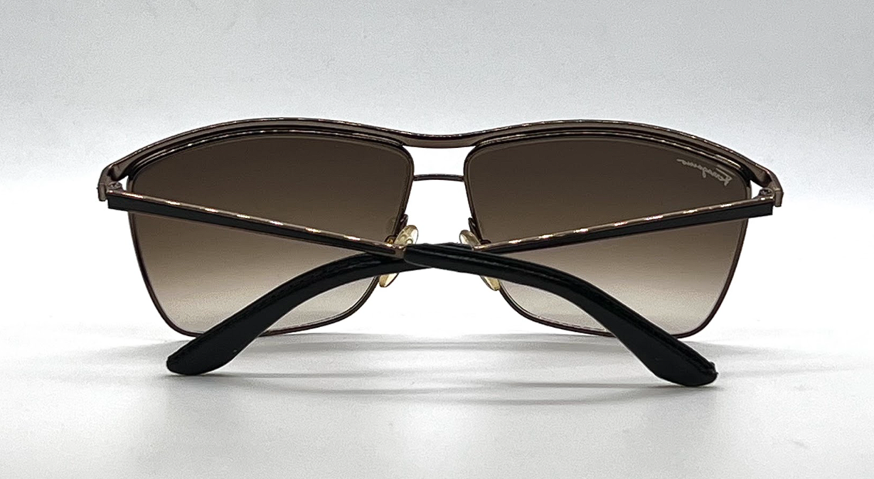 Salvatore Ferragamo SF113SL 210 Shiny Brown Aviator Sunglasses