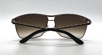 Salvatore Ferragamo SF113SL 210 Shiny Brown Aviator Sunglasses