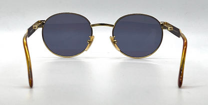 Panorama Desert 031 Col. 001 Gold Round Vintage Sunglasses-Unworn-Italy