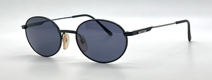 Chagall by Visibilia LL50042F Black Round Vintage Sunglasses-Unworn-Italy