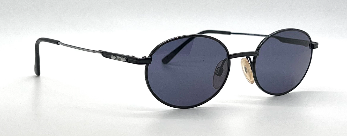 Chagall by Visibilia LL50042F Black Round Vintage Sunglasses-Unworn-Italy