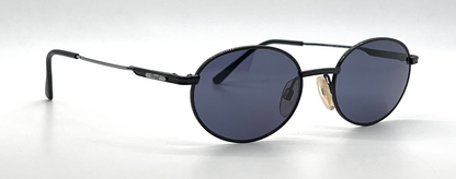 Chagall by Visibilia LL50042F Black Round Vintage Sunglasses-Unworn-Italy