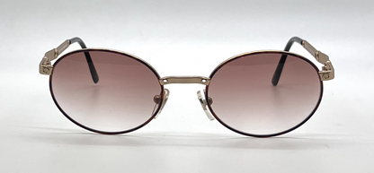 Fendissime F121 Col. 815 Gold Round Vintage Sunglasses-Unworn-Italy