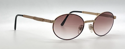 Fendissime F121 Col. 815 Gold Round Vintage Sunglasses-Unworn-Italy