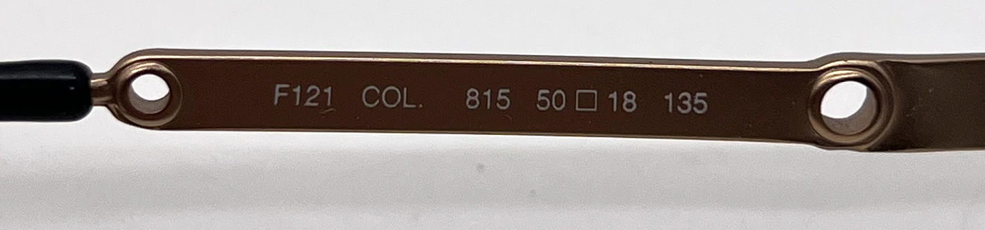Fendissime F121 Col. 815 Gold Round Vintage Sunglasses-Unworn-Italy