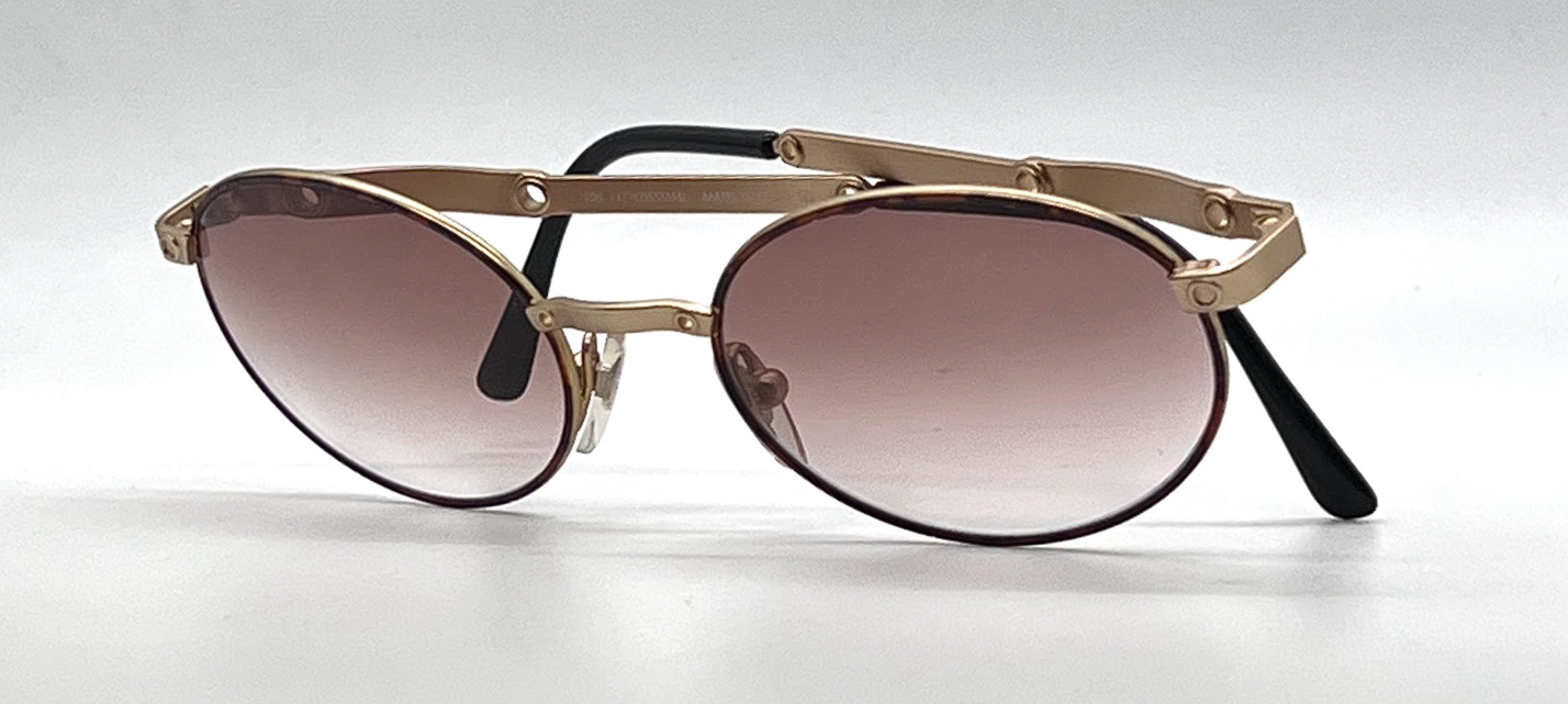 Fendissime F121 Col. 815 Gold Round Vintage Sunglasses-Unworn-Italy